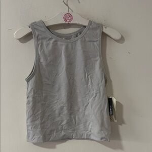 eye candy Light Gray Scoop Neck Tank Top